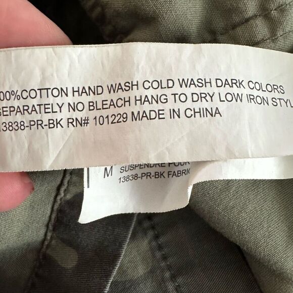 Ashley by 26 International Downtown Collection Medium Utility Jacket Green Camo - Picture 12 of 13